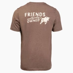 UB Bucking Friends and Family Owned tee back