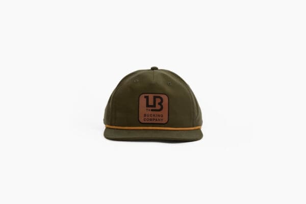 UB Bucking green leather hat